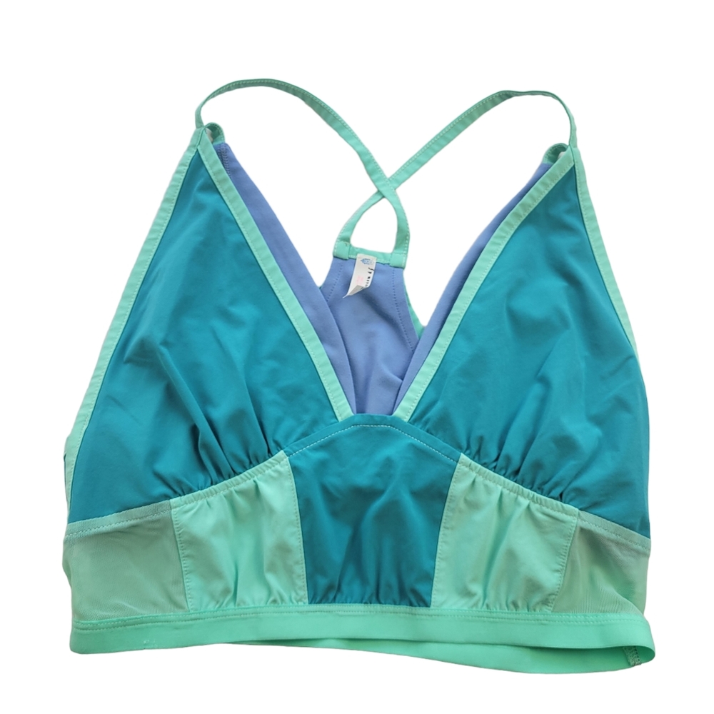 Free People Movement Crop Top, Small, Blue & Teal, New Without Tags with Flaw